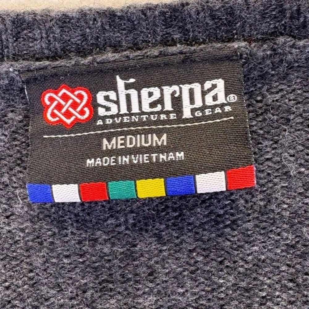 Sherpa Adventure Bharati Womens Fair Isle Knit Sweater Dress M Merino Wool Blend